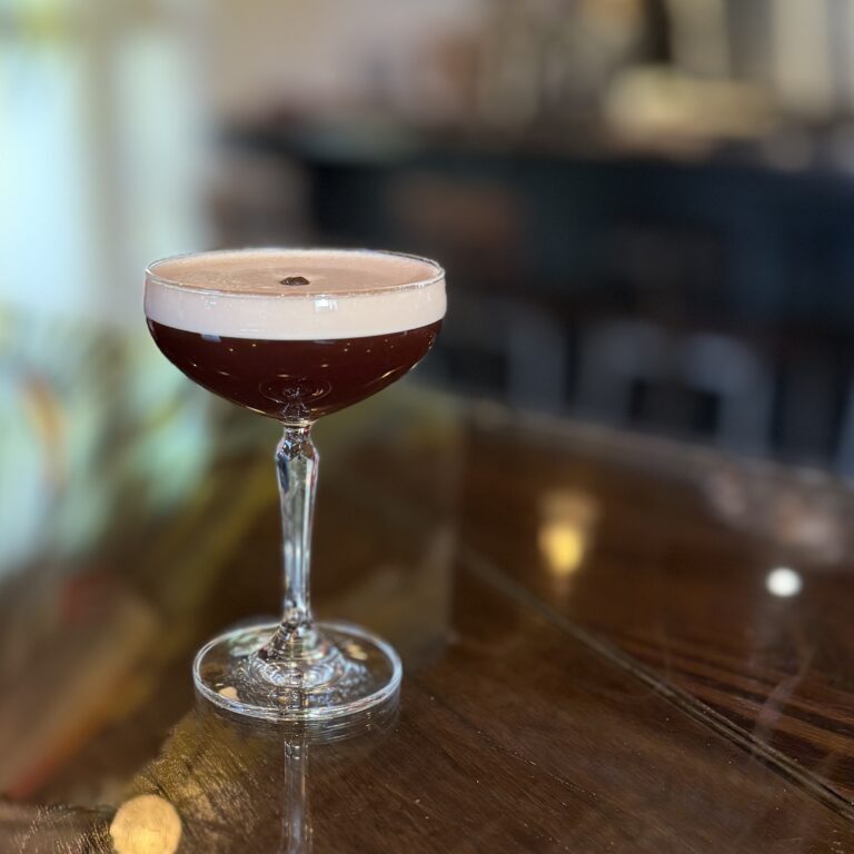 Amsterdam Tea Room's Pineapple Expresso Martini mocktail